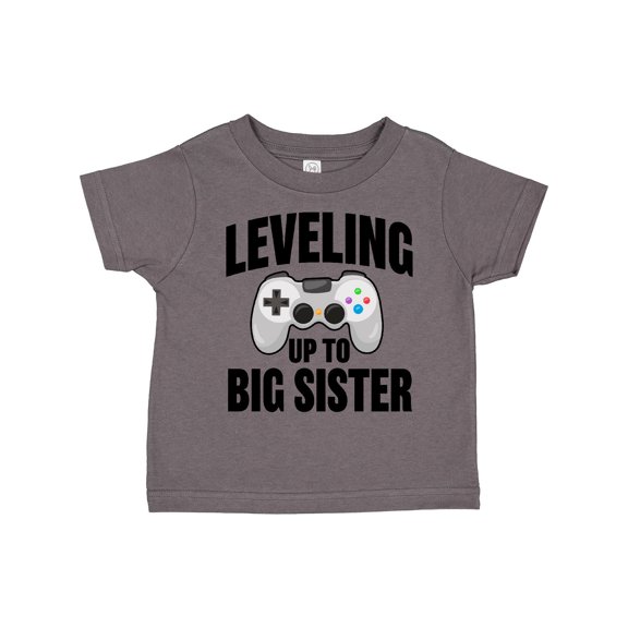 Inktastic Leveling Up to Big Sister Girls Toddler T-Shirt