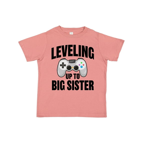 Inktastic Leveling Up to Big Sister Girls Toddler T-Shirt