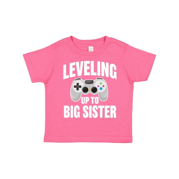Inktastic Leveling Up to Big Sister Girls Toddler T-Shirt