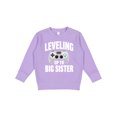 thumbnail image 1 of Inktastic Leveling Up to Big Sister Toddler Sweatshirt, 1 of 4