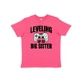 thumbnail image 1 of Inktastic Leveling Up to Big Sister Youth T-Shirt, 1 of 5
