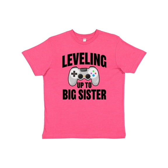 Inktastic Leveling Up to Big Sister Youth T-Shirt