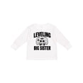 thumbnail image 1 of Inktastic Leveling up To Big Sister Girls Long Sleeve Toddler T-Shirt, 1 of 5