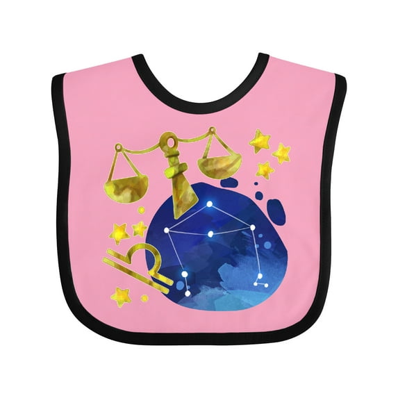 Inktastic Libra Constellation Zodiac Sign Illustration Boys or Girls Baby Bib