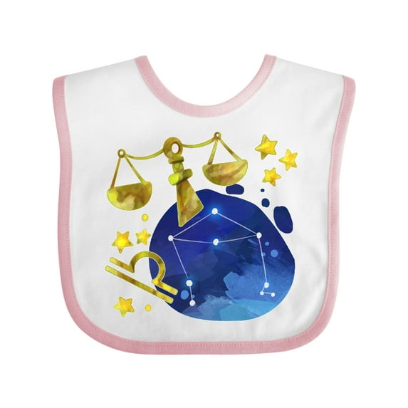 Inktastic Libra Constellation Zodiac Sign Illustration Boys or Girls Baby Bib