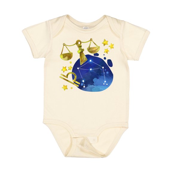 Inktastic Libra Constellation Zodiac Sign Illustration Boys or Girls Baby Bodysuit