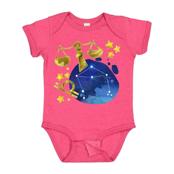 Inktastic Libra Constellation Zodiac Sign Illustration Boys or Girls Baby Bodysuit