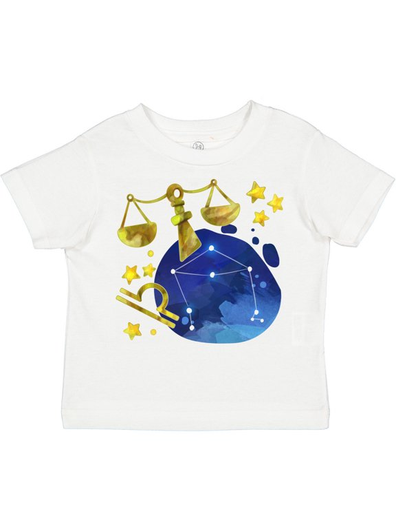 Libra Constellation Zodiac Sign Illustration Boys or Girls Toddler T-Shirt