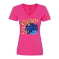 thumbnail image 1 of Inktastic Libra Constellation Zodiac Sign Illustration Women's V-Neck T-Shirt, 1 of 5