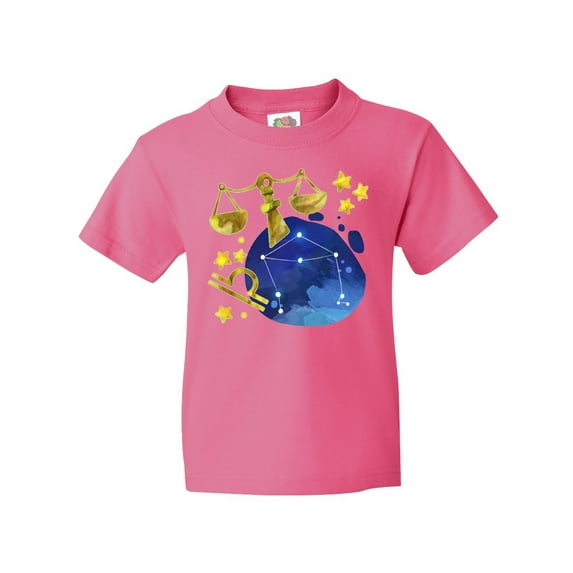 Inktastic Libra Constellation Zodiac Sign Illustration Youth T-Shirt