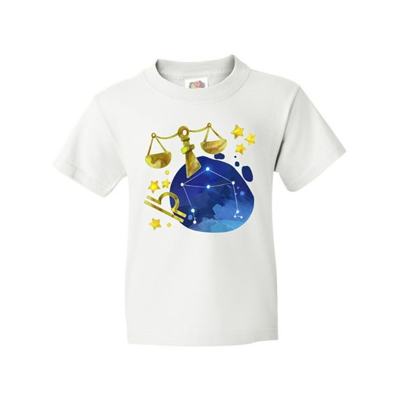 Inktastic Libra Constellation Zodiac Sign Illustration Youth T-Shirt