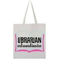 thumbnail image 1 of Inktastic Librarian Extraordinaire Library Appreciation Gift Tote Bag, 1 of 4
