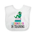 thumbnail image 1 of Inktastic Librarian in Training Bookworm Boys or Girls Baby Bib, 1 of 4