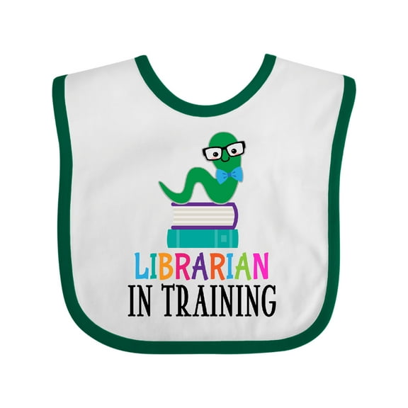 Inktastic Librarian in Training Bookworm Boys or Girls Baby Bib
