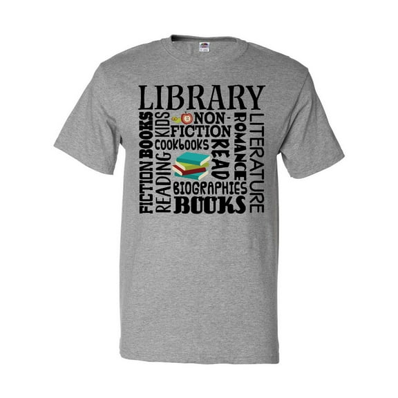 Inktastic Library Books Reading Librarian Gift T-Shirt