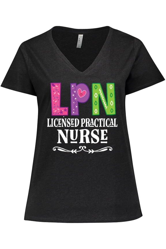 Licensed Practical Nurse LPN Gift Women's Plus Size V-Neck T-Shirt