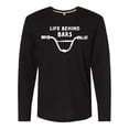 thumbnail image 1 of Inktastic Life Behind Bars BMX Long Sleeve T-Shirt, 1 of 5