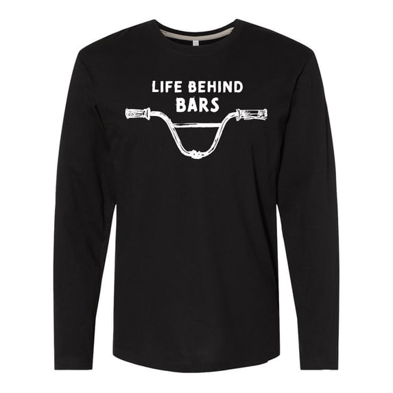 Inktastic Life Behind Bars BMX Long Sleeve T-Shirt