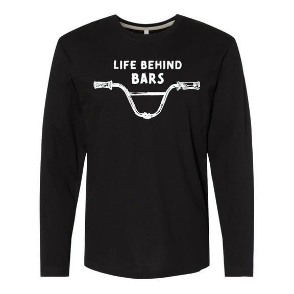 Inktastic Life Behind Bars BMX Long Sleeve T-Shirt