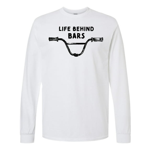Inktastic Life Behind Bars Bmx Long Sleeve T-Shirt