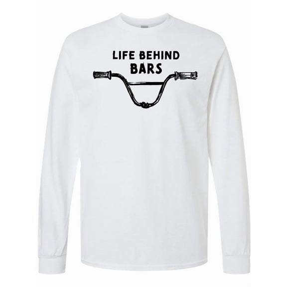Inktastic Life Behind Bars Bmx Long Sleeve T-Shirt