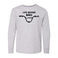 thumbnail image 1 of Inktastic Life Behind Bars BMX Long Sleeve Youth T-Shirt, 1 of 5