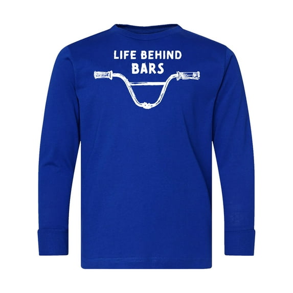 Inktastic Life Behind Bars Bmx Long Sleeve Youth T-Shirt