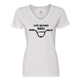 thumbnail image 1 of Inktastic Life Behind Bars BMX Women's V-Neck T-Shirt, 1 of 5