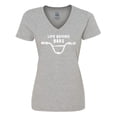 thumbnail image 1 of Inktastic Life Behind Bars BMX Women's V-Neck T-Shirt, 1 of 5