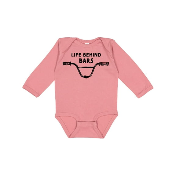 Inktastic Life Behind Bars Bmx Boys or Girls Long Sleeve Baby Bodysuit