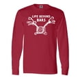 thumbnail image 1 of Inktastic Life Behind Bars Motorcycle Long Sleeve T-Shirt, 1 of 5