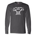 thumbnail image 1 of Inktastic Life Behind Bars Motorcycle Long Sleeve T-Shirt, 1 of 5