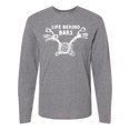 thumbnail image 1 of Inktastic Life Behind Bars Motorcycle Long Sleeve T-Shirt, 1 of 5