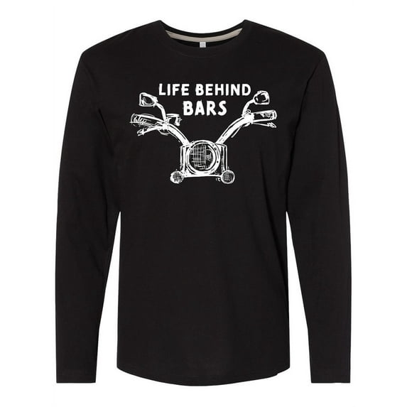 Inktastic Life Behind Bars Motorcycle Long Sleeve T-Shirt