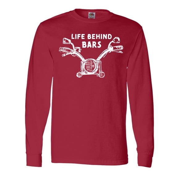 Inktastic Life Behind Bars Motorcycle Long Sleeve T-Shirt