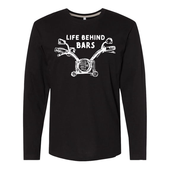 Inktastic Life Behind Bars Motorcycle Long Sleeve T-Shirt