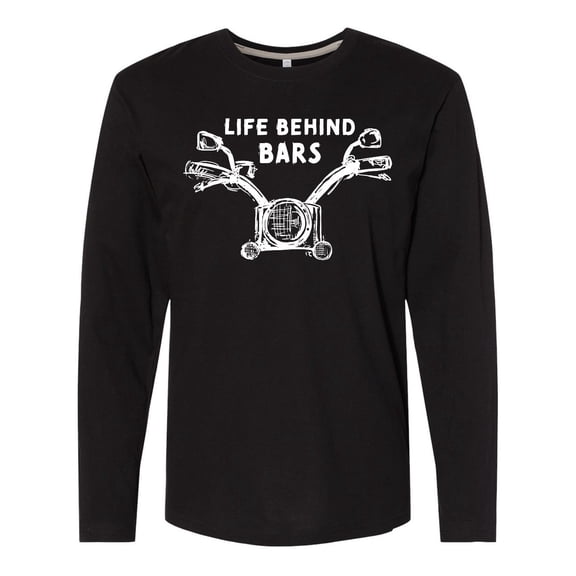 Inktastic Life Behind Bars Motorcycle Long Sleeve T-Shirt