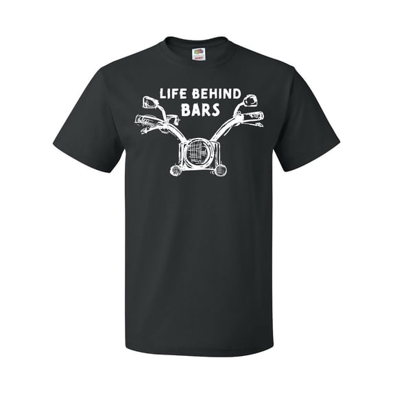 Inktastic Life Behind Bars Motorcycle T-Shirt