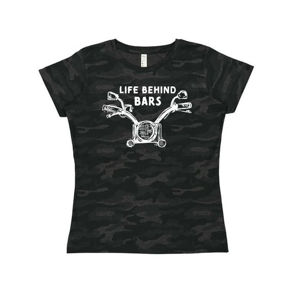 Inktastic Life Behind Bars Motorcycle Women's T-Shirt