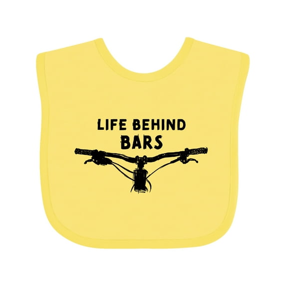 Inktastic Life Behind Bars Mountain Bike Boys or Girls Baby Bib