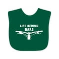 thumbnail image 1 of Inktastic Life Behind Bars Mountain Bike Boys or Girls Baby Bib, 1 of 4