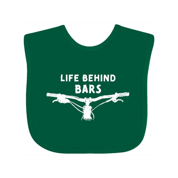 Inktastic Life Behind Bars Mountain Bike Boys or Girls Baby Bib