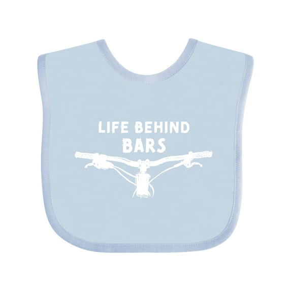 Inktastic Life Behind Bars Mountain Bike Boys or Girls Baby Bib