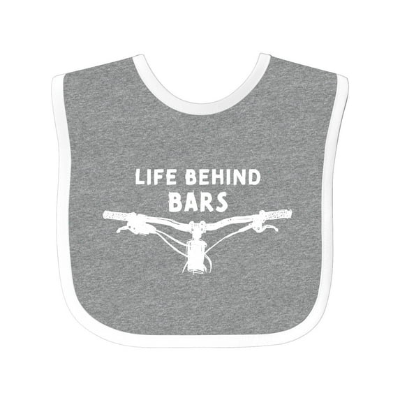 Inktastic Life Behind Bars Mountain Bike Boys or Girls Baby Bib