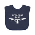 thumbnail image 1 of Inktastic Life Behind Bars Mountain Bike Boys or Girls Baby Bib, 1 of 4
