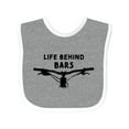 thumbnail image 1 of Inktastic Life Behind Bars Mountain Bike Boys or Girls Baby Bib, 1 of 4