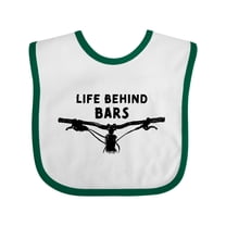 Inktastic Life Behind Bars Mountain Bike Boys or Girls Baby Bib