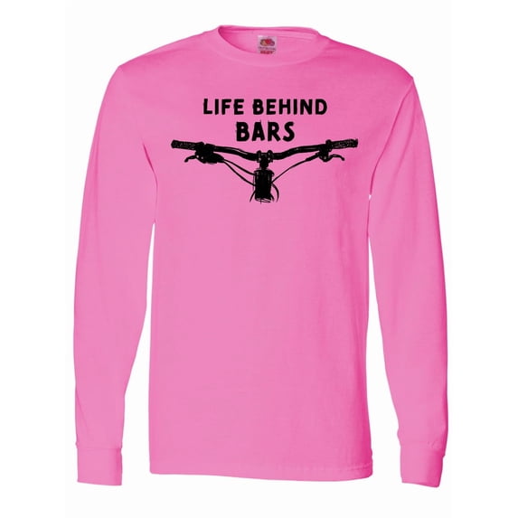 Inktastic Life Behind Bars Mountain Bike Long Sleeve T-Shirt