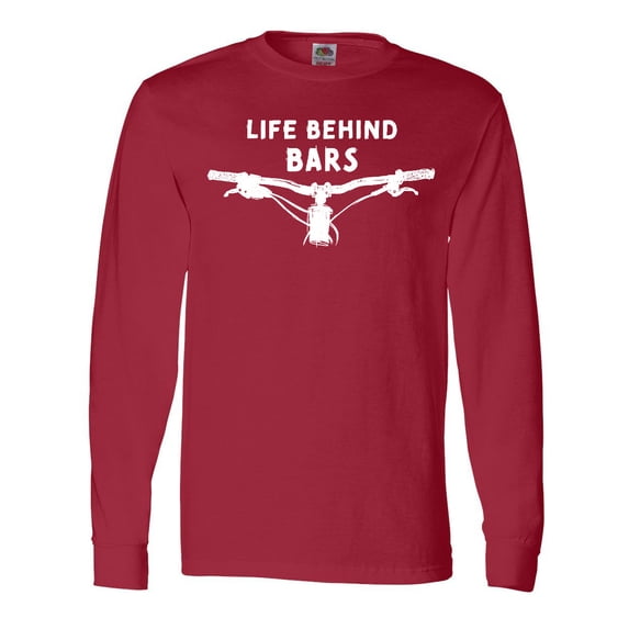 Inktastic Life Behind Bars Mountain Bike Long Sleeve T-Shirt