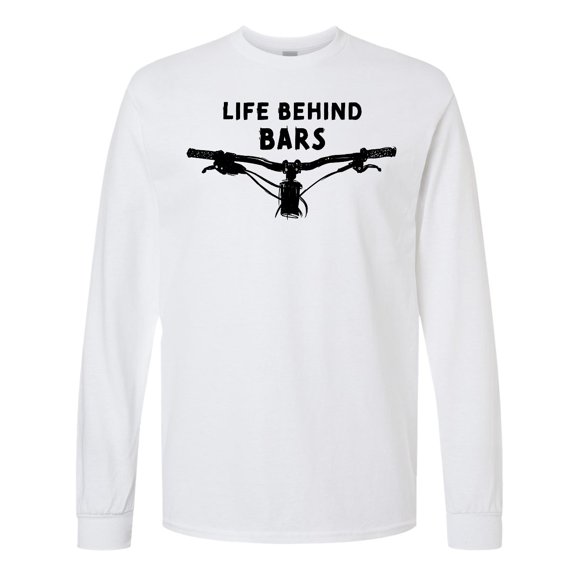 Inktastic Life Behind Bars Mountain Bike Long Sleeve T-Shirt